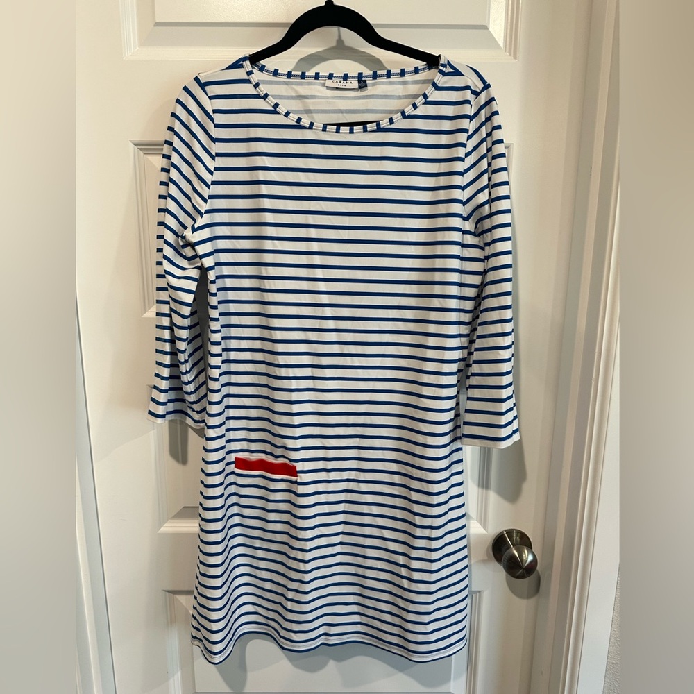 Cabana Life Women’s Striped Shift Dress - EUC - Picture 2 of 4